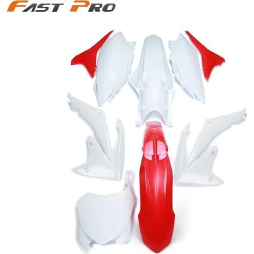 Motorcycle Front Rear Fender Side Cover Fairings Body Plastics Kits For HONDA CRF250R 2010 2011 2012 2013 CRF450R 2009-2012