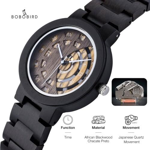 BOBO BIRD Mens Watch Wooden Man Wrist Watch For Men Wrist Male Wristwatches Wood Man Clock Custom Logo Dropshipping