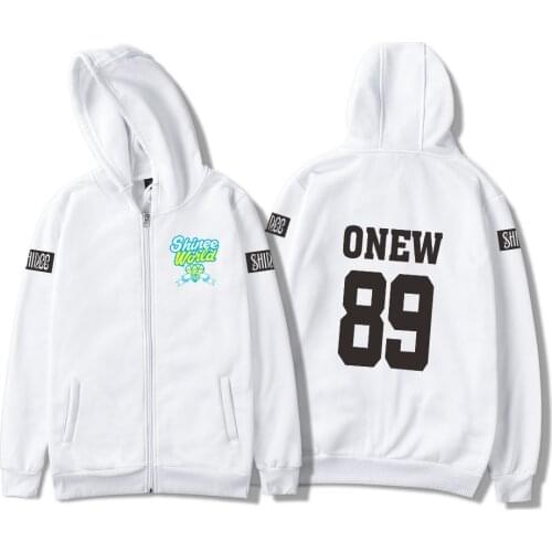 New Shinee Jonghyun Kpop R.I.P. Zipper Hoodies Sweatshirt Men Women Hoodie Casual Fans Fashion Zipper Jacket boy/girls Coat