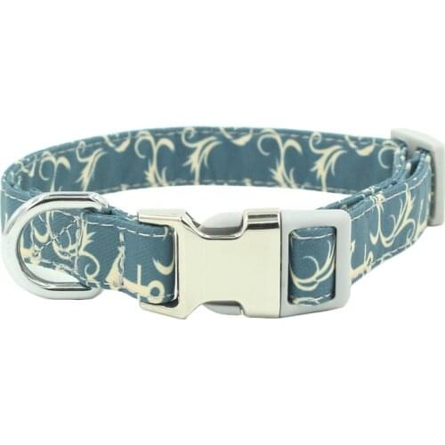 Nylon Dog Collar Customized Pet Collar Adjustable Engraved ID Name Collar for Small Medium Dogs Pitbull Pug