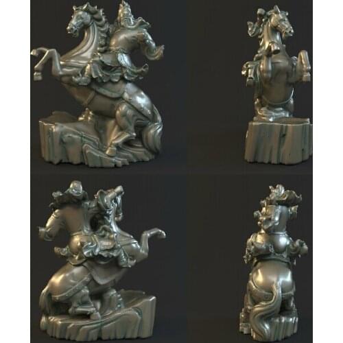 New arrival 3d model stl relief for cnc machine in STL file format Hero to ride a horse