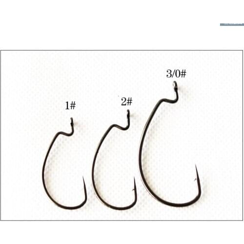 RUKE New Classical Fishing Hooks Gamakatsu Type Wide Abdomen Grank Hook, Soft Lures Hook, Fishing Hook