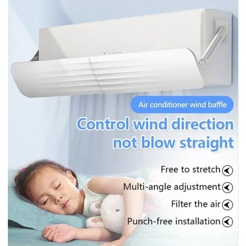 Air Conditioner Windshield Cold Wind Deflector Retractable Baffle for Home Office Hotel Cover Adjustable Windshield Anti-wind