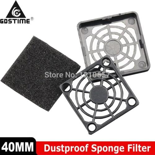 20PCS LOT For DC Fan Black Dustproof Dust Filter 40mm x 40mm