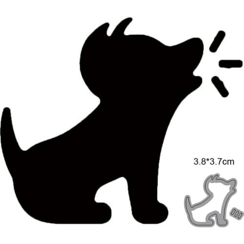 Christmas Dog Metal Cutting Dies Stencils dies for DIY Scrapbooking dies Paper Craft Decoration Craft dies Embossing Die Cuts