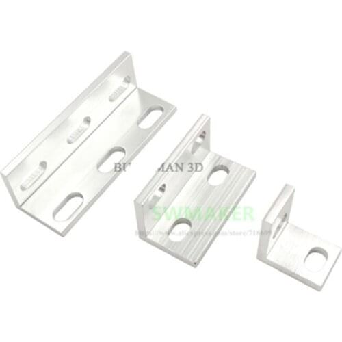 Openbuilds Universal L bracket angle bracket aluminum angle frame single/double/triple hole 3d printer V Slot Aluminium profile