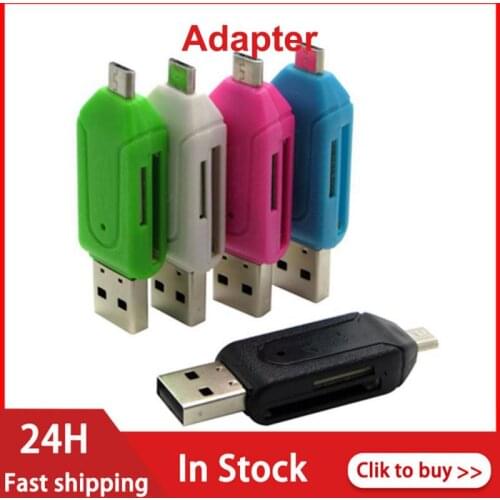 Micro USB TF SD Card Reader 2 In 1 OTG Adapter 480 Mb/s High-speed Memory Card Reader USB Type C Universal TF/SD Card Reader