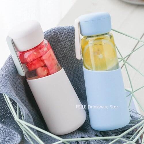 Version Of Simple Insulated Glass Cup Male And Female Student Couple Portable Fresh Water Bottle Creative Summer Handy Water Cup