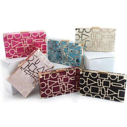 Vintage Velvet Messenger Crossbody Bag Ladies Clutch Purses Geometric Sequins Evening bag Wallet Luxury Women Bags Wedding Party