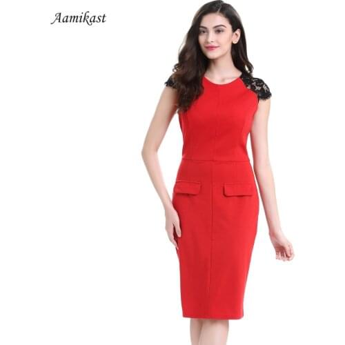 Women Dresses New Fashion Summer 2021 New Elegant O-neck Sleeveless Pencil Party Vintage Lace Girl Dresses robe