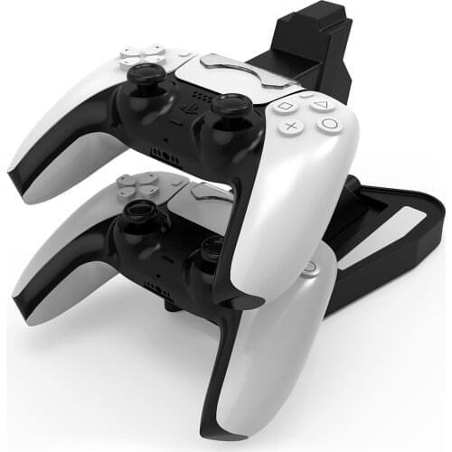 10 PCS a lot Controller Charger Dock Dual USB Charging Stand Station Cradle for Sony Playstation 5 for PS5 Gamepad Power Stand