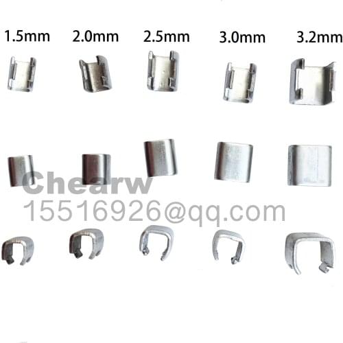 316L steel wire snap joint clip Fixed parts of wire 304 link locked mesh rope 1.5mm/2.0mm/2.5mm/3.0mm/3.2mm