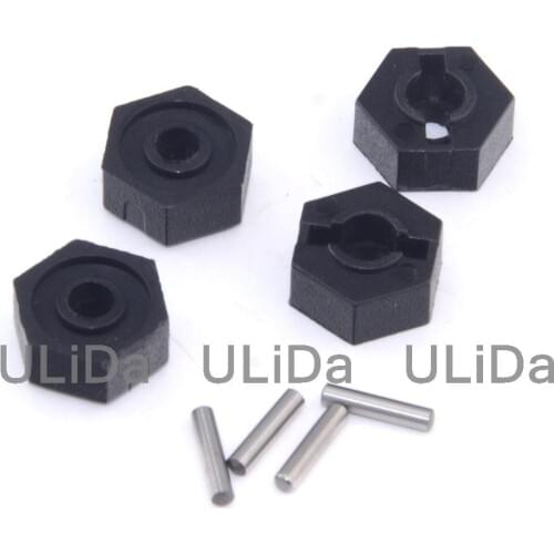 4pcs 6.0 Wheel Hex 12mm Drive Hubs With Pins For HSP 02100 HPI Tamiya Traxxas Car Buggy Monster