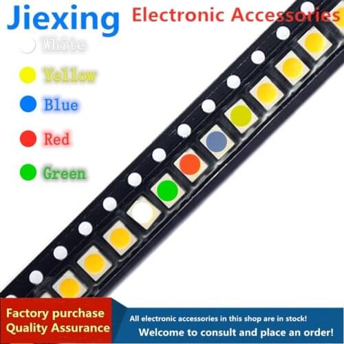 5colors each 20pcs=100PCS 3528 1210 SMD LED Kits Red Yellow Blue Green White light-emitting diode Luminescent tube