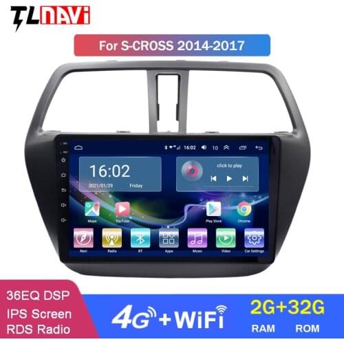 4G Lte 2G RAM Android 10 Car Radio Navigation DVD For Suzuki S-CROSS 2014 - 2017