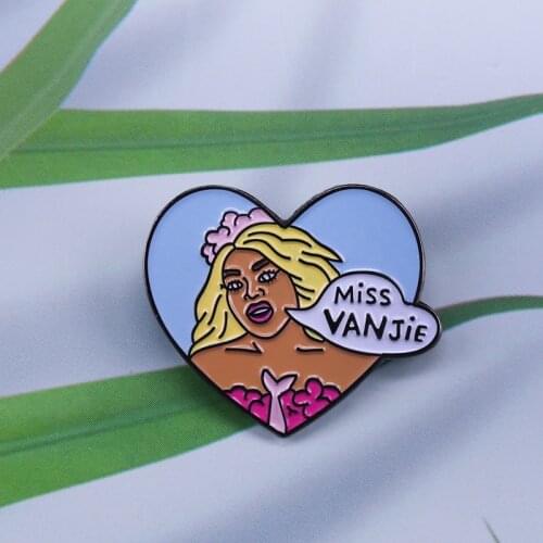 Drag performer enamel pin RuPauls Drag Race brooch