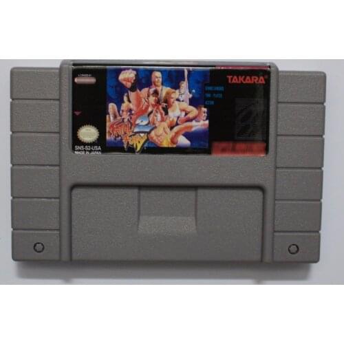 Fatal Fury 2 16 bit NTSC Big Gray Game Card For USA Version Game Player