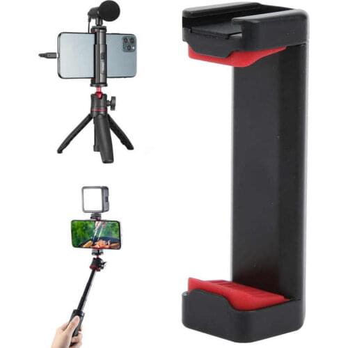 Ulanzi ST-19 Multifunction Phone Mount Holder Clamp Clip with Cold Shoe Anti-Slip for Vlog Accessories foto studio