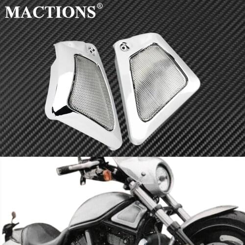 Motorcycle Airbox Frame Air Intake Side Cover Chrome Front Panel Side Cover For Harley VRSCB VRSCD VRSCDX V-Rod VRSCA 2002-2017