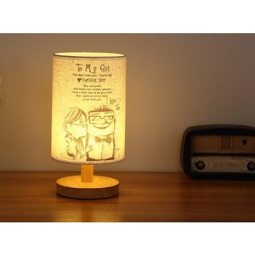 Modern Nordic wood table lamp USB powered Table light for Bedside illumination warm white wooden gift kids room bedroom decor