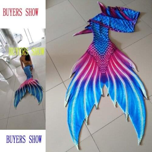 New!Customized Girls Mermaid Tail for Swimming Swimsuit Tail and Fins,Children Adults Swimwear Mermaid Tail with Monofin custome