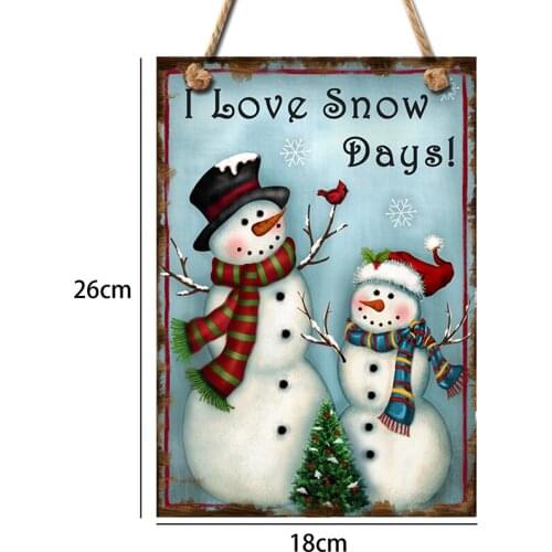 New Year Wooden Door Hanging Sign Christmas Tree Ornament Christmas Decoration For Home Wooden Pendant Navidad Gift