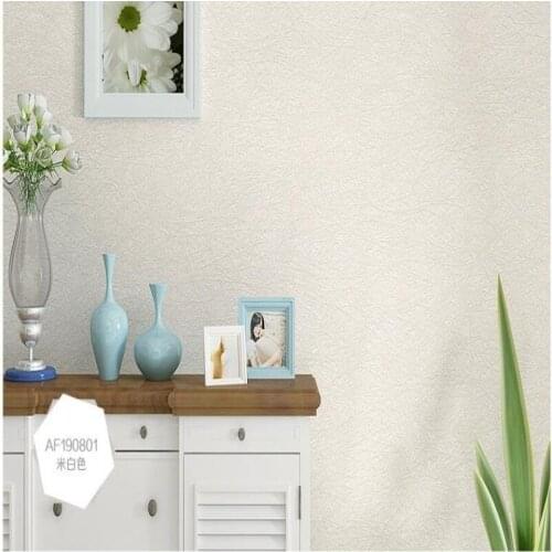 Beibehang Wallpaper pvc silk plain color home furnishing living room background wall full shop hotel project 3d wallpaper roll