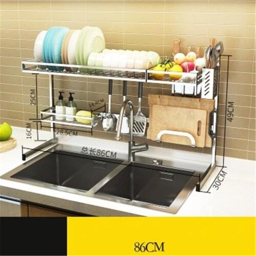 Escurreplatos Especias Organizador Sink Organizer Stainless Steel Cuisine Mutfak Cocina Cozinha Kitchen Storage Rack Holder