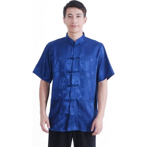 Shanghai Story new sale satin Chinese shirt chinese traditional clothing chinese kungfu Shirt men chinese shirt M2066