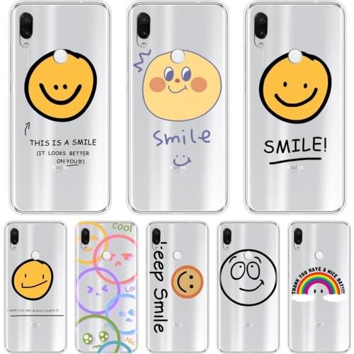 For Xiaomi Redmi 7 7A K20 Pro GO Y2 Y3 Case Silicone Cute Smile Funny Soft Back Cover For Xiaomi Redmi Note 7S 7 PRO Phone Case