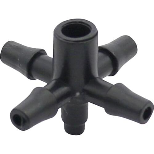 3/5mm Hose Splitters 5-way Agriculture Greenhouse Garden Water Connectors Irrigation Fitting Hose Adapter 30 Pcs