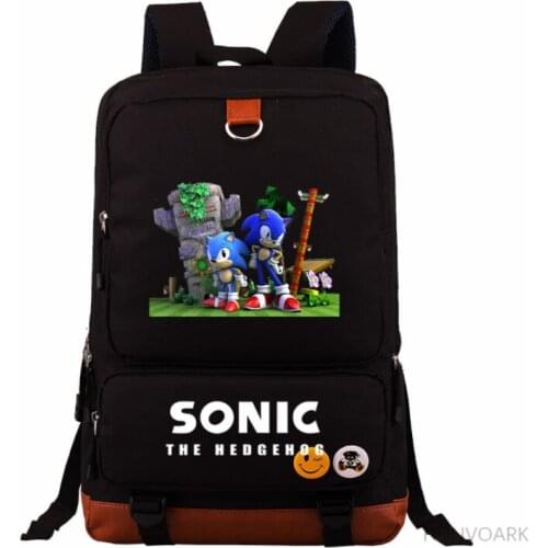 SONIC RACING Backpack Childrens bookbag Girls Boys Back To School Gift Bag Student School Bags Mochila Teens Daily Backpack