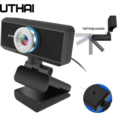 UTHAI DC02 720P computer camera webcam live video chat built-in microphone function HD computer camera