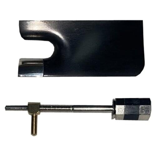 High Quality BLANK Nickel-Silver Mounted Ebony Frog for 4/4 Cello Bow