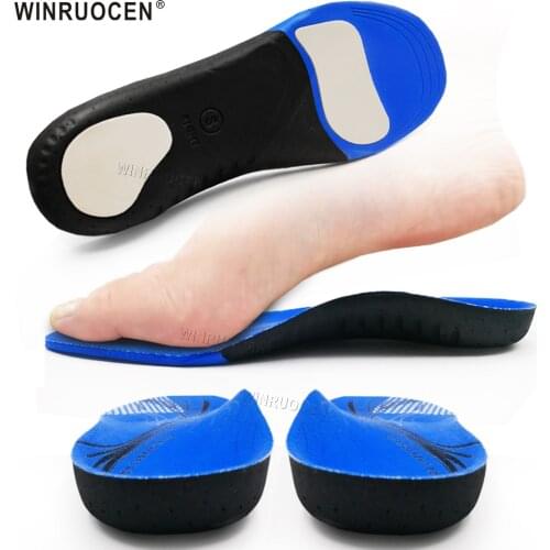 WINRUOCEN Sport Insoles Arch Support For man womens orthopedic flat foot shoes Cushion Heel Tight Protect Ankles Insert Pads