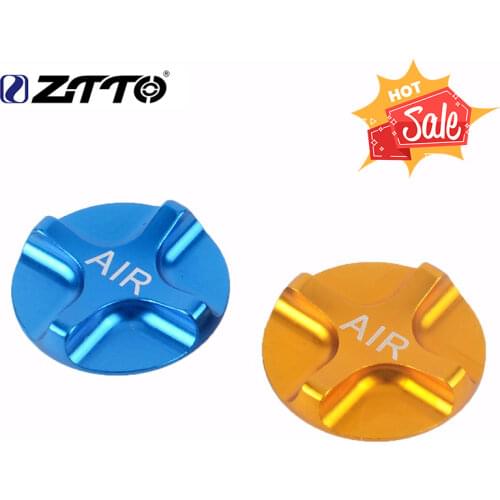 ZTTO CNC Mountain Bike Air Gas Fork Value Cover MTB Front Fork Cap Protector Bicycle Parts Gold Blue