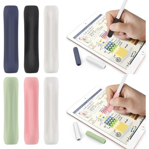 1set Silicone Non Slip Protective Pouch Cover Grip For Apple Pencil 1nd 2nd Accessories Anti-scratch iPad Touch Screen Pen Case