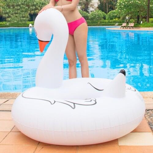 120cm Swimming Ring Adult Children Swimming Pool Rubber Ring Thickened PVC Swimming Ring Summer Beach Party Toy