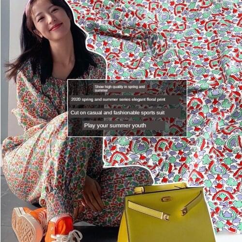 145 * 100cm 2020 Best-Selling Fabric Spring and Summer New Fresh Bright Small Floral Clothing Handmade Cloth
