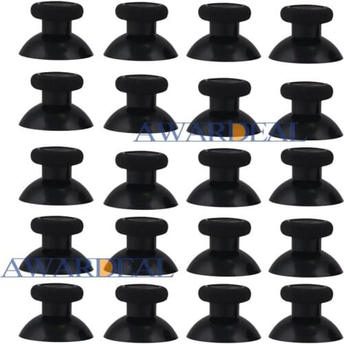 EXtremeRate 20 PCS Black Analogue Thumbstick Joystick Replacement for Xbox one Game Controller