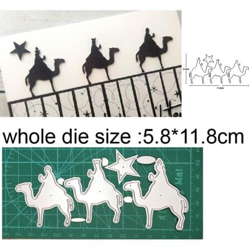 AILIDA Craft dies camel prayers metal cutting dies cut die mold Scrapbook dies paper craft knife mould blade punch stencils dies