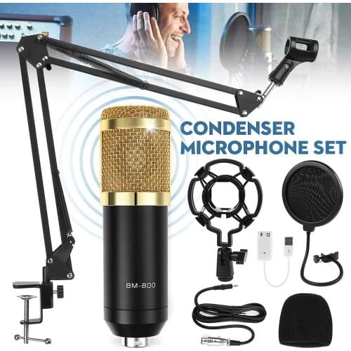 BM 800 Karaoke Microphone BM800 Studio Condenser USB Mic bm-800 For KTV Radio Braodcasting Singing Recording Computer PC