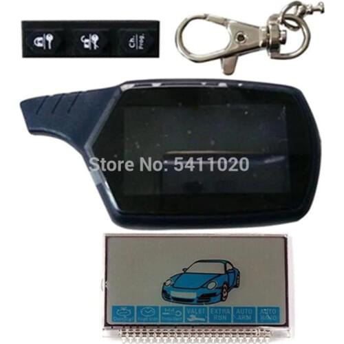 B9 Key Body Case Keychain + B9 LCD Display Metal Pin For Car Alarm Remote Starline B9 Jaguar ez-one KGB FX-7 FX7 EX-8 EX8