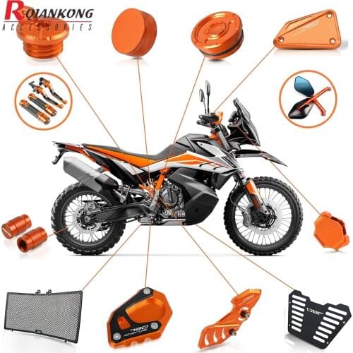 FOR 790 ADVENTURE 2019 Motorcycle Parts Radiator Grille Guard Covers+Brake cylinder guard set+Frame Plug Kit+water tank cap