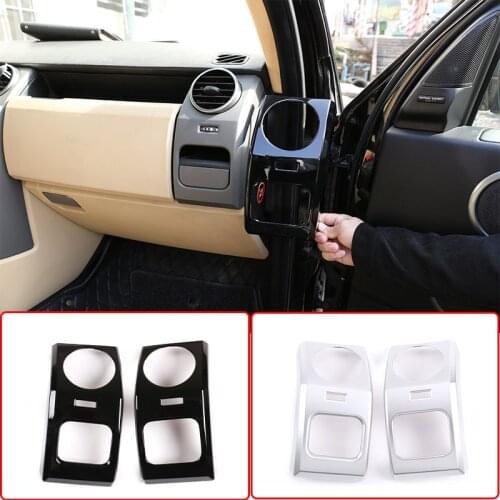For Land Rover Discovery 3 LR3 04-09 ABS Chrome/Black Dashboard Side Air Conditioning Vent Outlet Cover Trim Sticker Accessorie