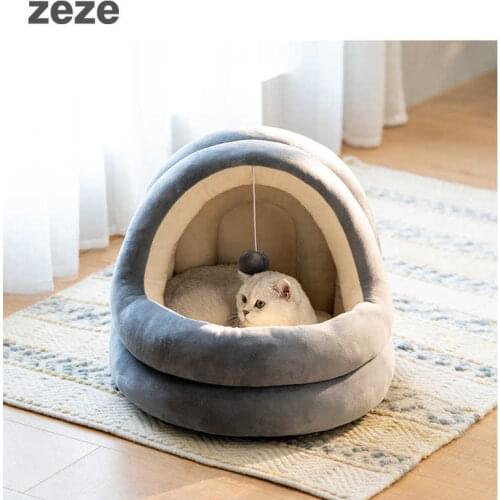 Four seasons general closed cat products washable Teddy doghouse net red pet house cat bed Villa