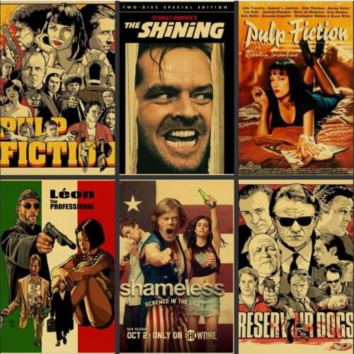 Forrest Gump Fight Club Pulp Fiction Canvas Painting Classic Movie Posters Prints Wall Art for Living Room Home Decor Cuadros