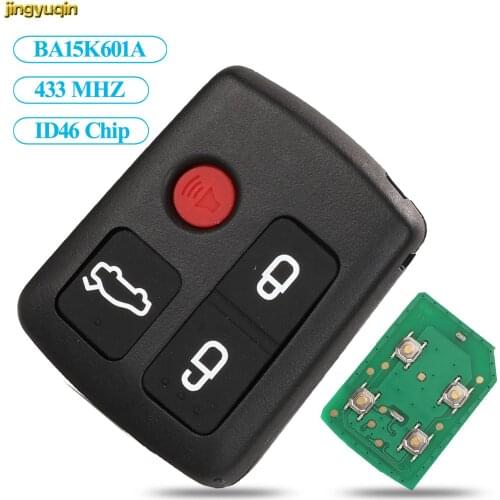 Jingyuqin Remote Car Key BA15K601A 433MHZ For Ford BA BF Falcon Sedan Wagon 4 Buttons Smart Keyless Entry Keypad