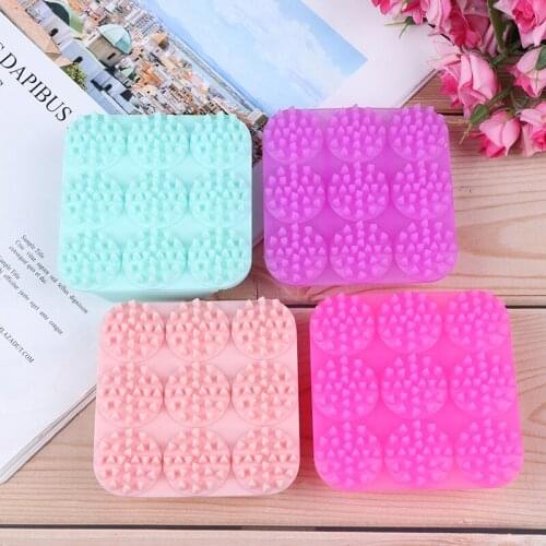 Head Massage Hair Scalp Massager Silicone Soft Massaging Shampoo Brush Comb Scalp Care Hair Cleaning Shower Cellulite Massager