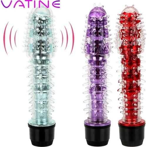 VATINE G-spot Massager Jelly Dildo Penis Vibrator Clitoris Stimulator G-spot Vibrator Sex Toys For Women Female Masturbator
